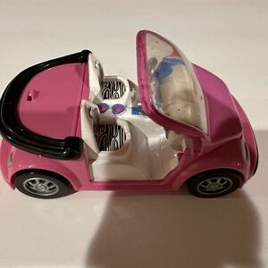 Stylish Pink Convertible Toy Car